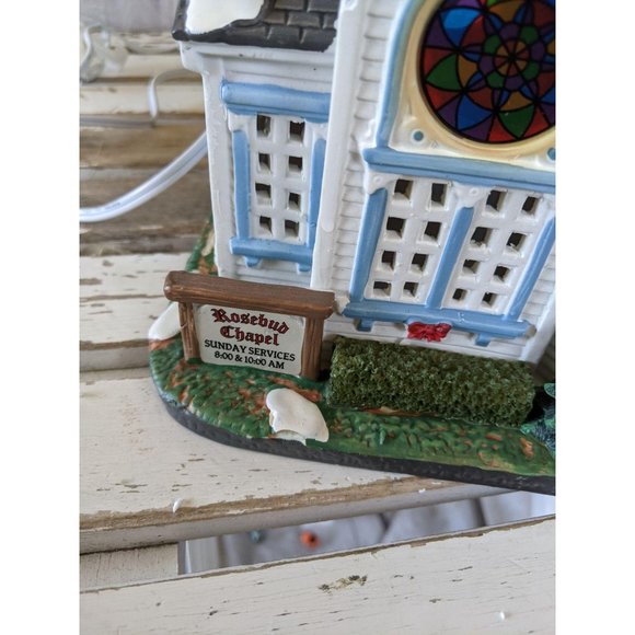 Lemax rosebud chapel Church village Coventry cove - Picture 2 of 7